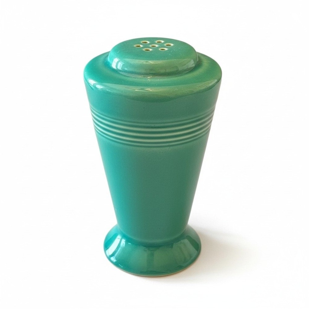 Fiesta Vintage Turquoise Salt Pepper Shaker Art Deco Ceramic Single Replacement